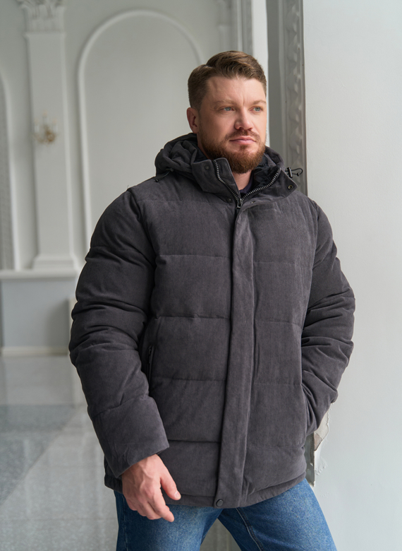 Мужской вельветовый пуховик Мужской вельветовый пуховик