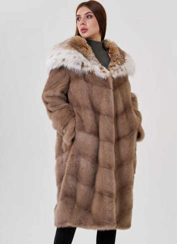 Норковая шуба с рысью