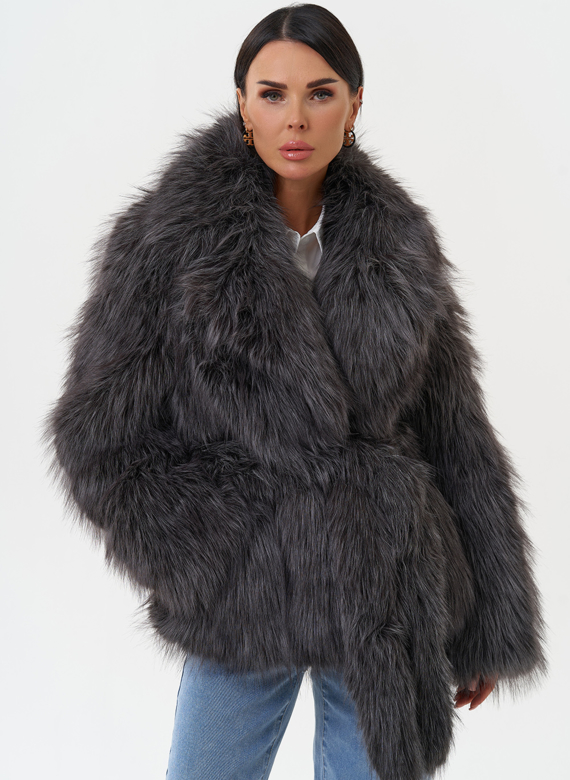 Женская шуба из эко меха