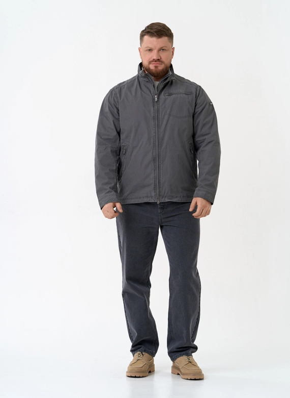 Мужская куртка ветровка с воротником стойкой