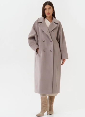 Женское двубортное пальто 