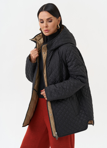 Женская двухсторонняя куртка с капюшоном