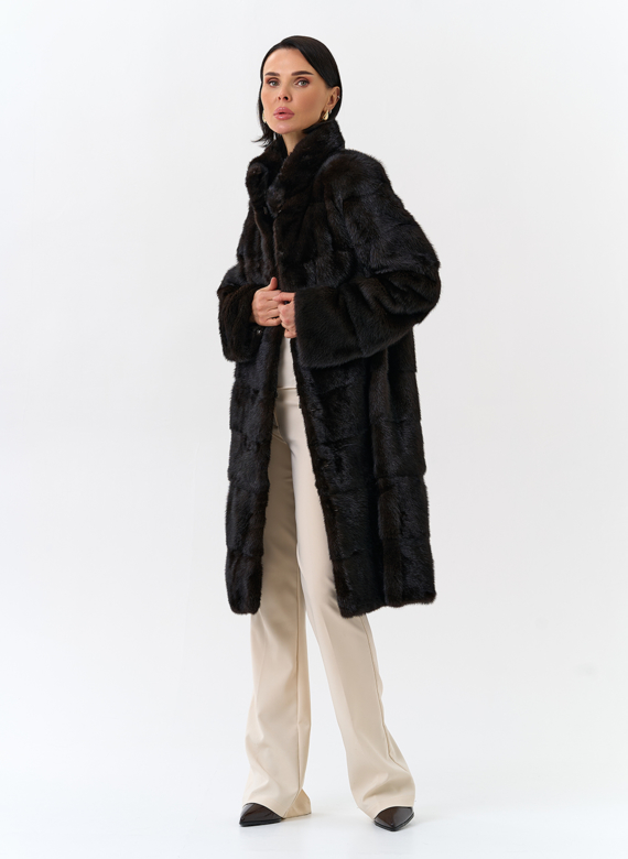 Шуба из меха норки