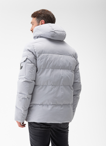 Мужской пуховик с капюшоном 
