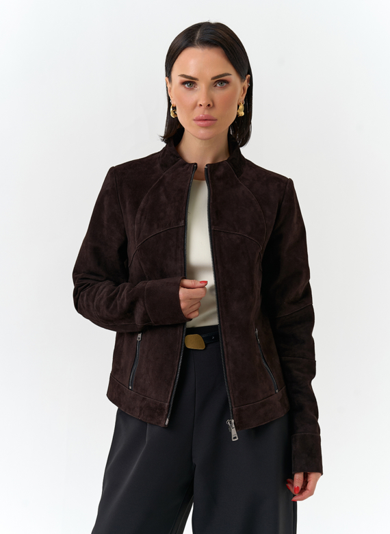 Женская куртка из натуральной замши
