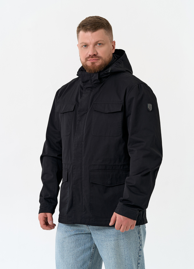 Куртка мужская с карманами модель № 32708 меха малина