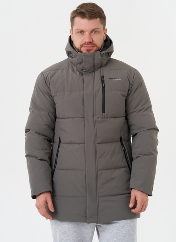 Зимний пуховик с капюшоном