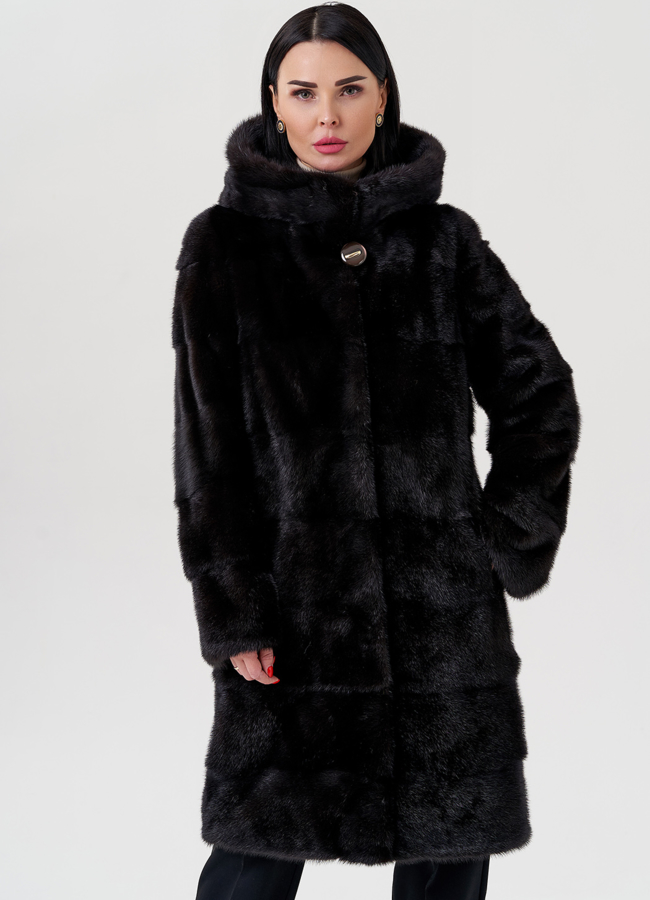 Шуба из норки модель № 24725 универмаг малина