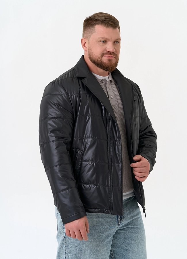 Мужская куртка черного цвета модель № 32544 универмаг малина