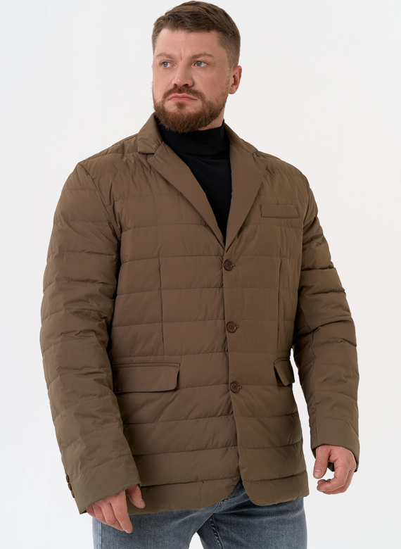 Мужской пуховик со съемной манишкой Мужской пуховик со съемной манишкой