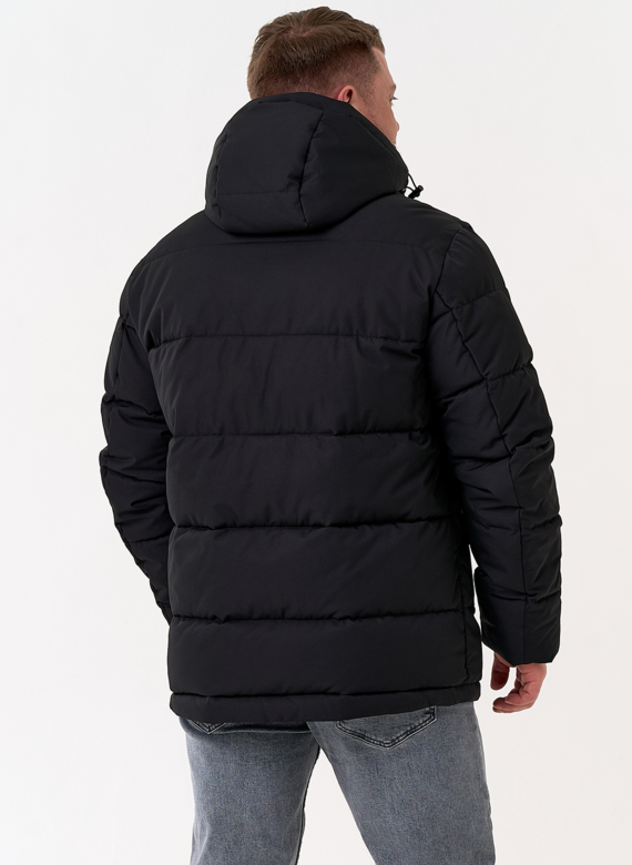 Мужской пуховик с капюшоном  Мужской пуховик с капюшоном