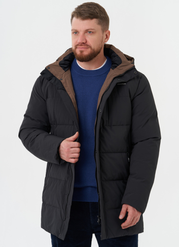 Мужской пуховик с капюшоном