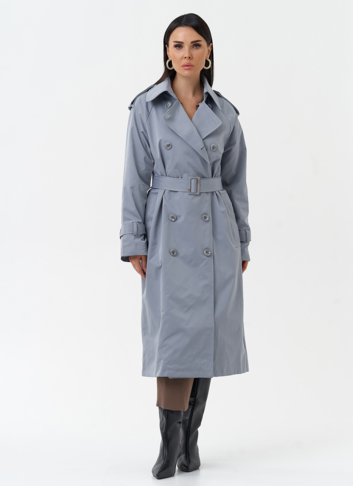 Женский плащ с английским воротником