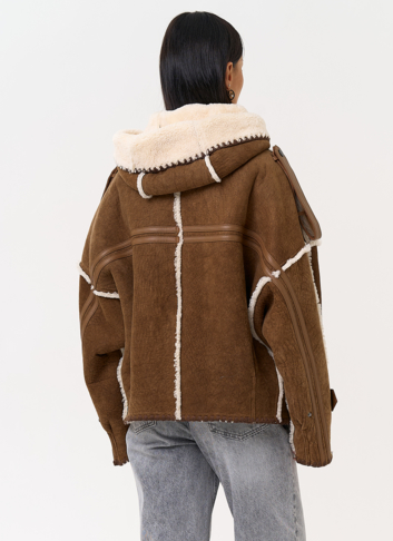 Натуральная дубленка в этническом стиле