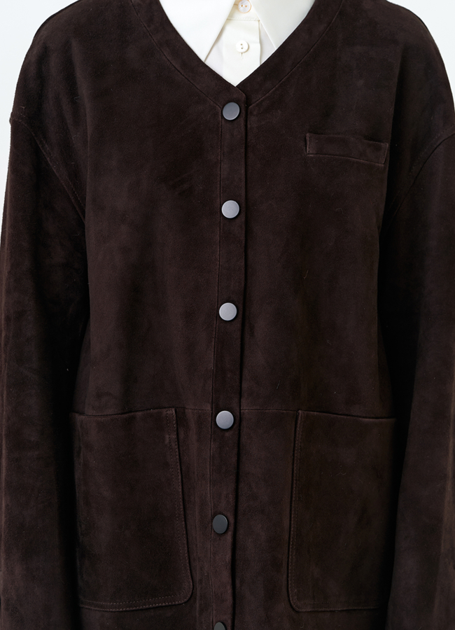 Удлиненная куртка из натуральной замши модель № 32534 универмаг малина