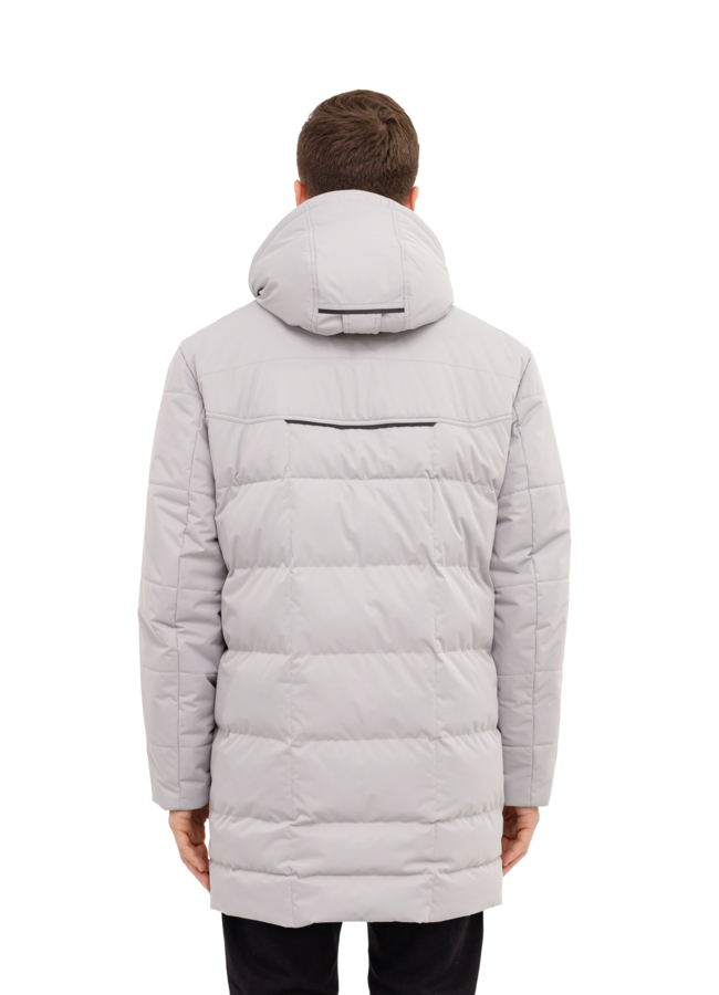 Пуховик мужской с капюшоном  модель № 23565 универмаг малина