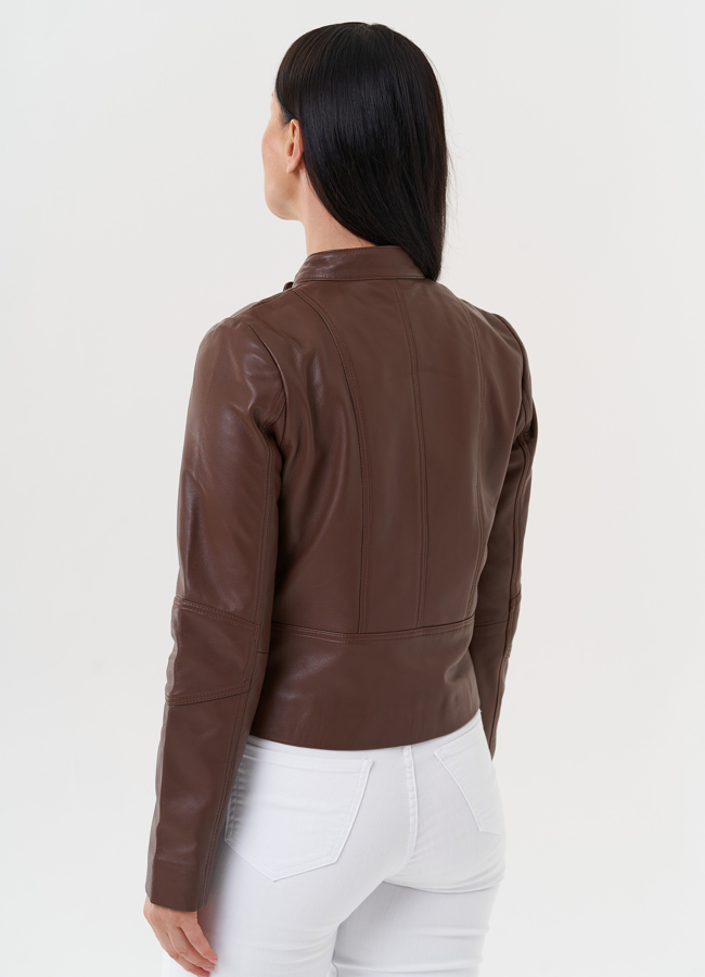 Женская кожаная куртка 