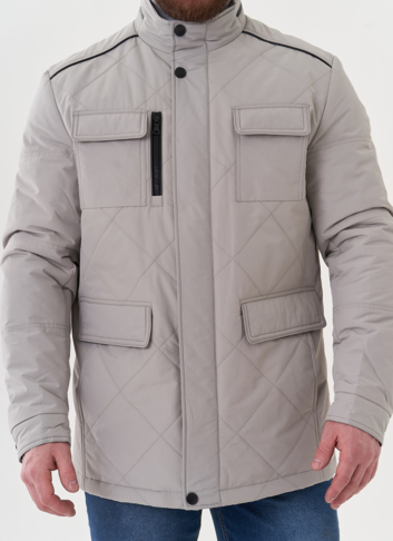 Мужская куртка серого цвета