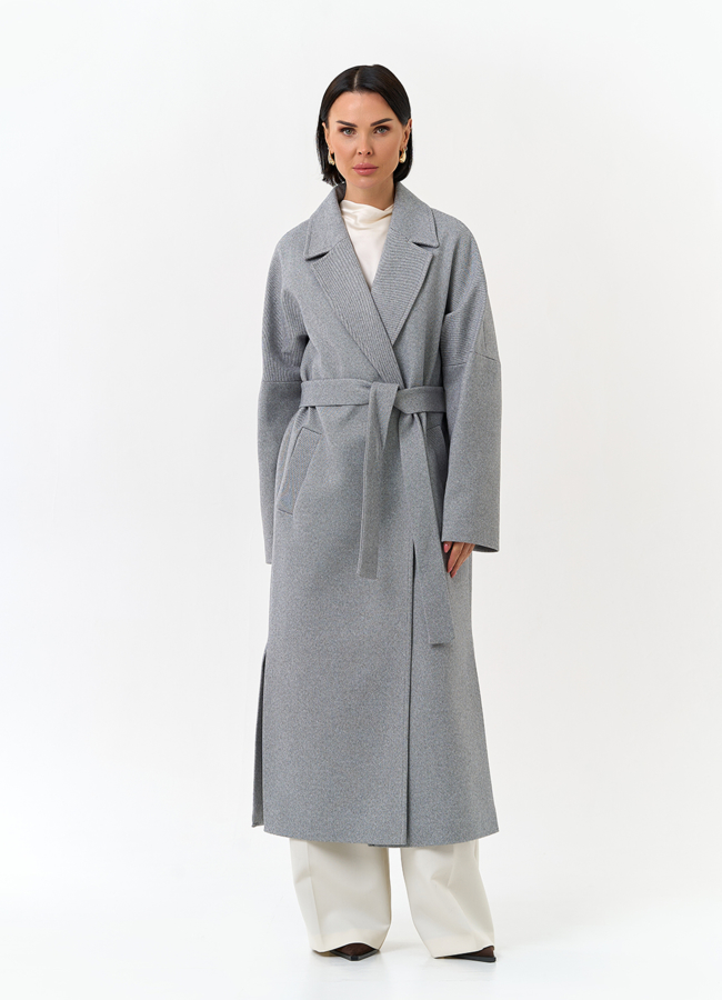 Женское пальто с английским воротником модель № 31210 универмаг малина