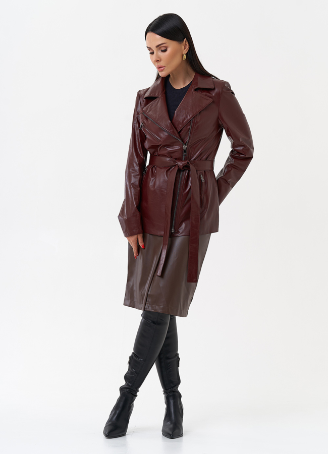 Куртка женская бордового цвета модель № 80219 универмаг малина