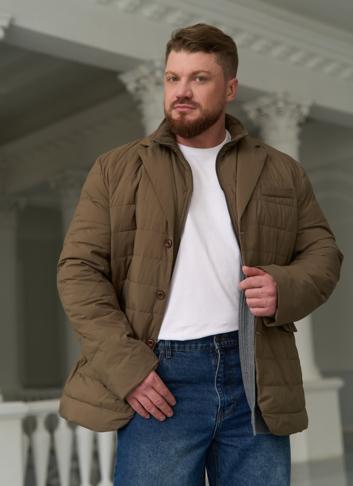 Мужской пуховик со съемной манишкой Мужской пуховик со съемной манишкой