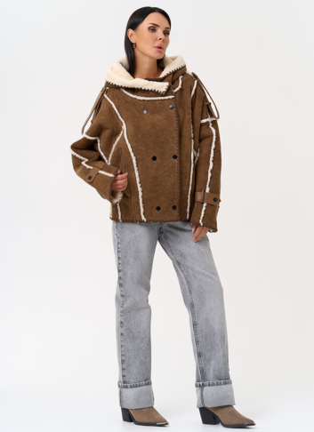 Натуральная дубленка в этническом стиле