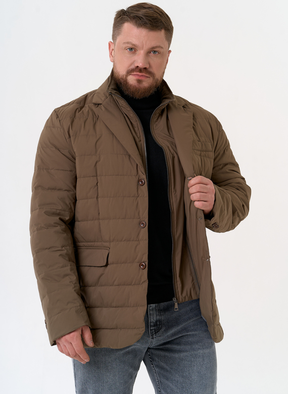 Мужской пуховик со съемной манишкой Мужской пуховик со съемной манишкой