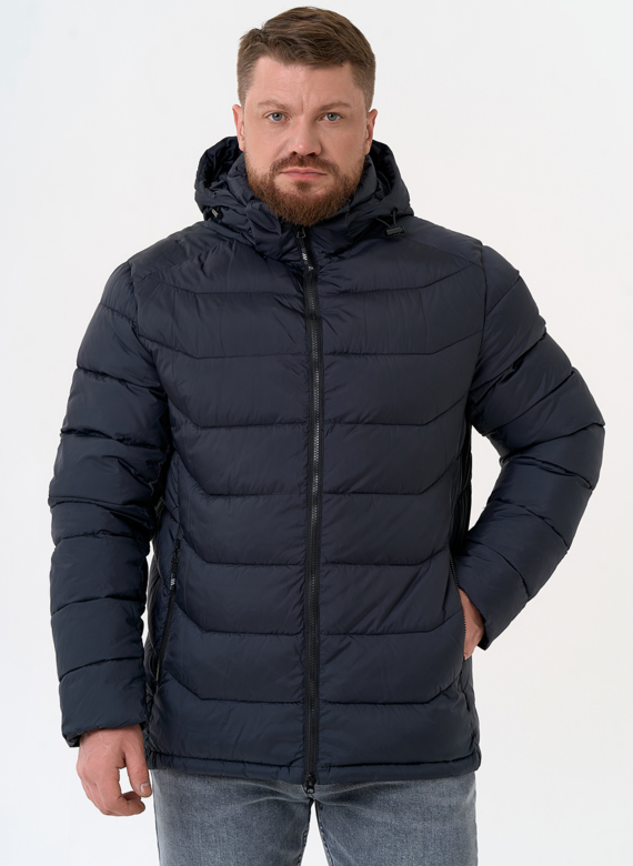 Мужской пуховик с капюшоном  Мужской пуховик с капюшоном