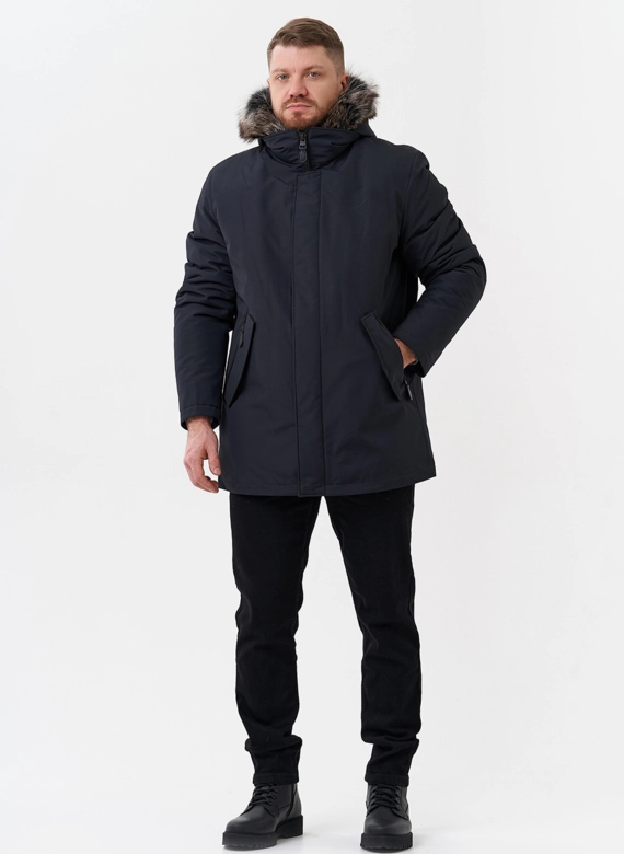 Парка мужская на мехе из волка
