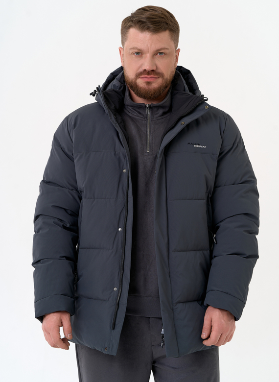 Мужской пуховик с капюшоном 