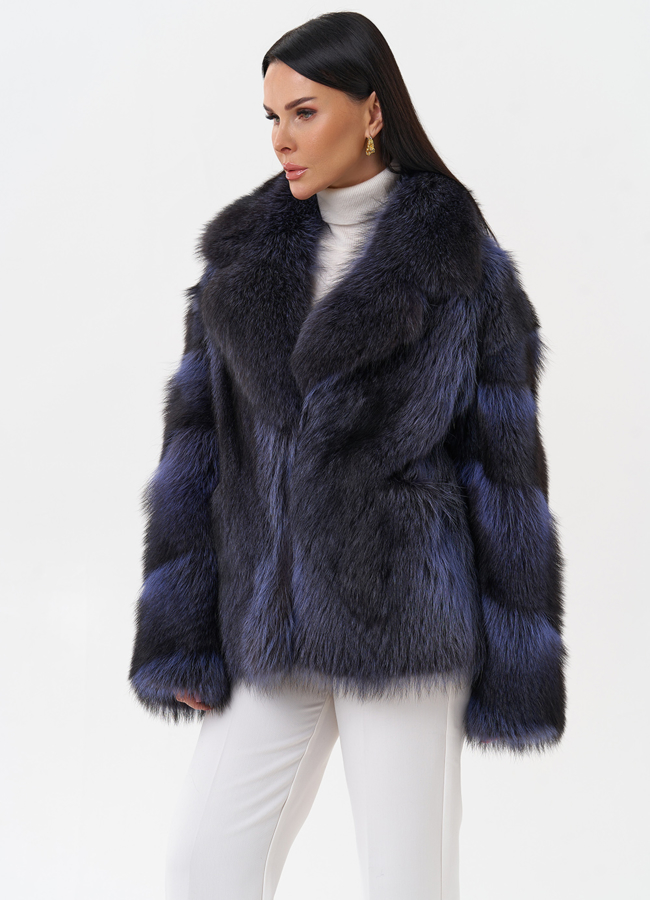 Куртка из енота модель № 29487 универмаг малина