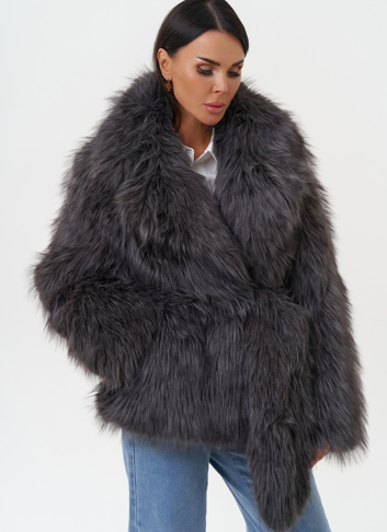 Женская шуба из эко меха