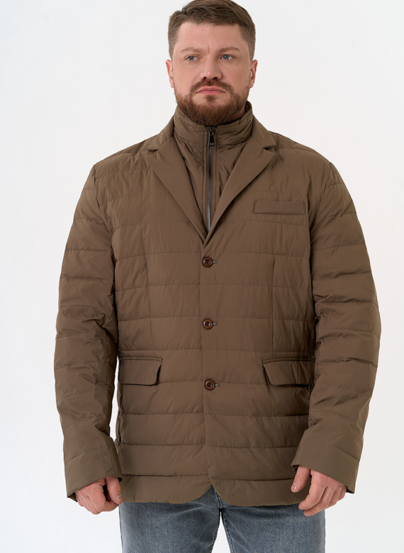 Мужской пуховик со съемной манишкой Мужской пуховик со съемной манишкой