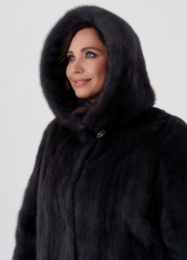 Шуба норка модель № 26125 универмаг малина