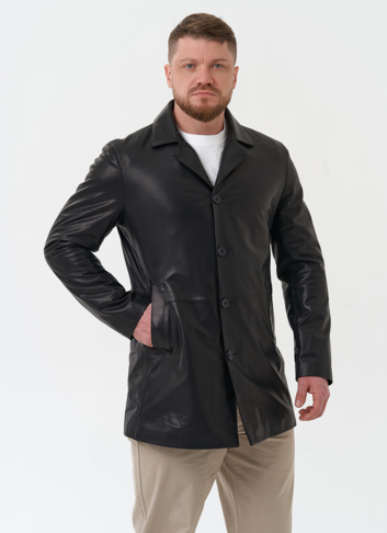 Мужской пиджак из натуральной кожи