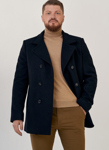 Мужское двубортное пальто 