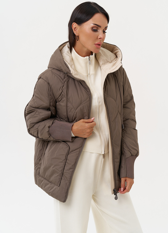 Женская куртка с капюшоном модель № 31288 в рассрочку