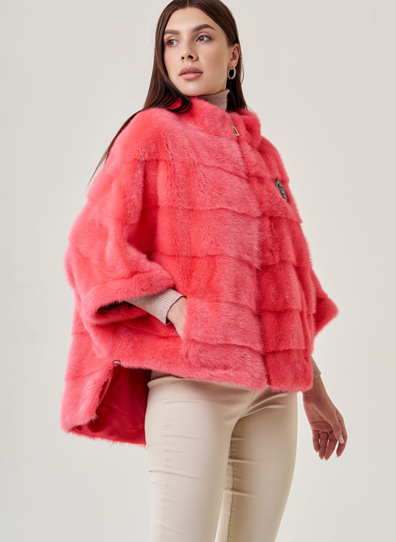 Шуба из норки оверсайз