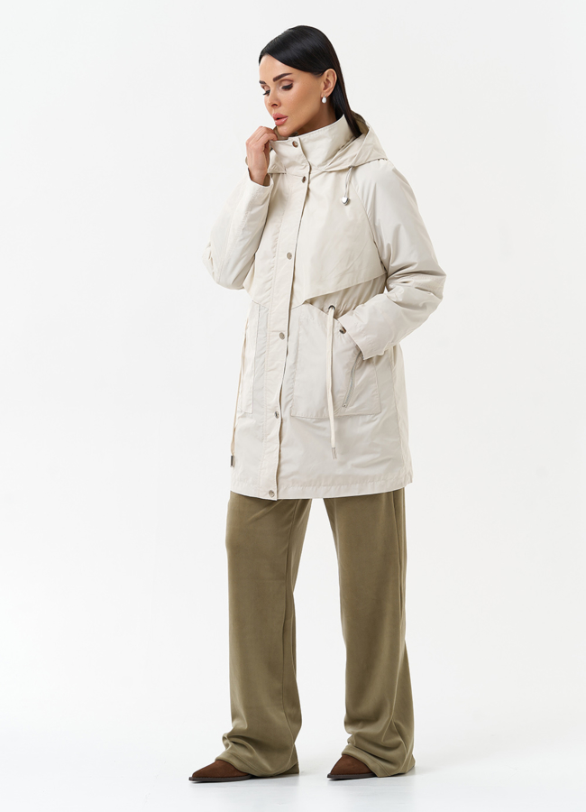 Плащ женский с капюшоном модель № 30041 универмаг малина