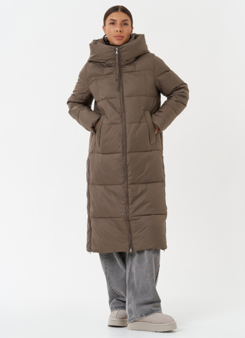 Пуховик на био пухе с капюшоном