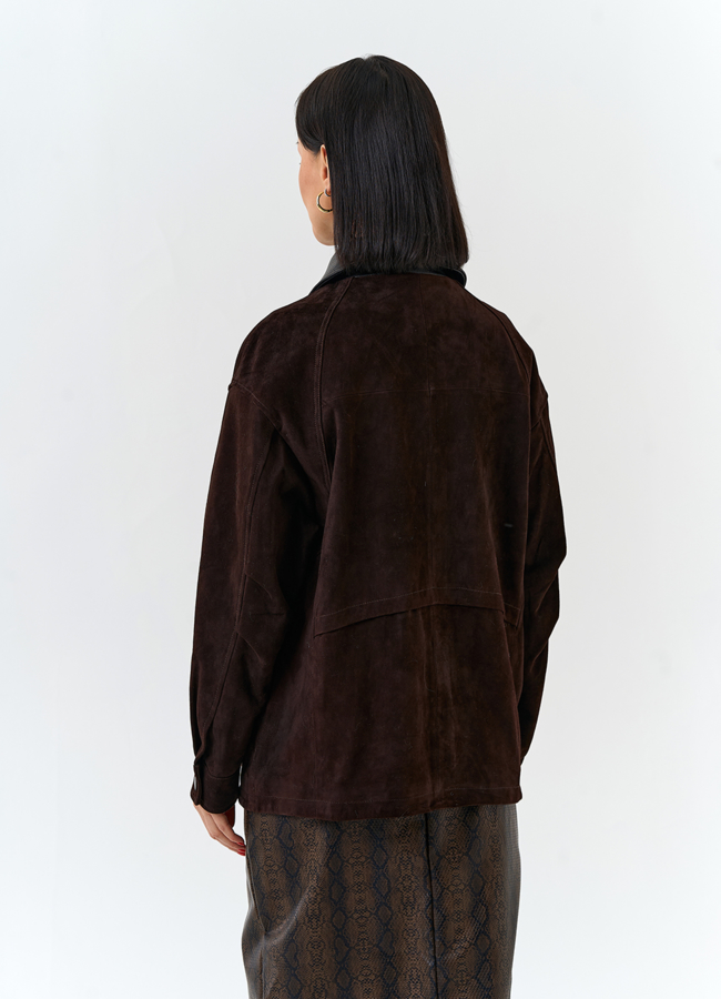 Женская куртка из натуральной замши модель № 32526 в рассрочку