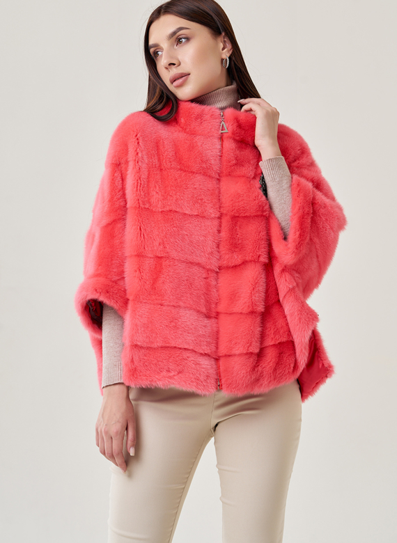 Шуба из норки оверсайз