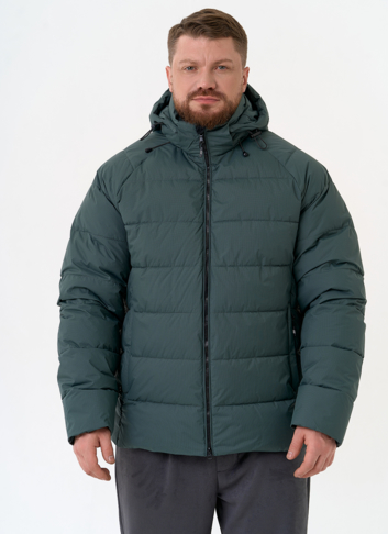 Мужской пуховик с капюшоном  Мужской пуховик с капюшоном