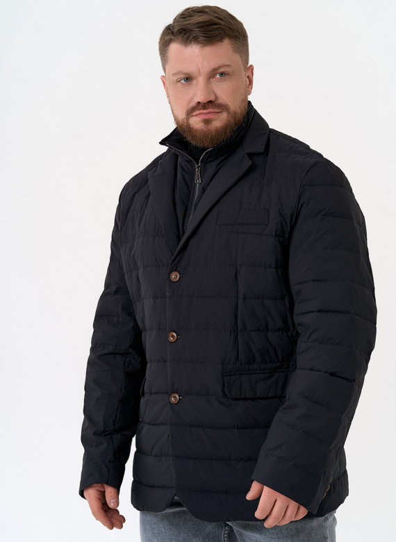 Мужской пуховик со съемной манишкой Мужской пуховик со съемной манишкой