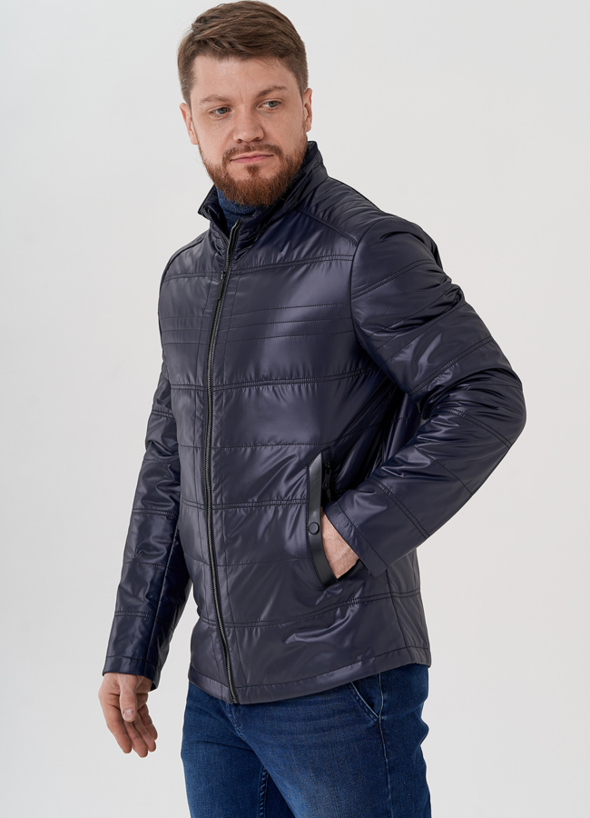 Мужская куртка синего цвета модель № 24354 универмаг малина