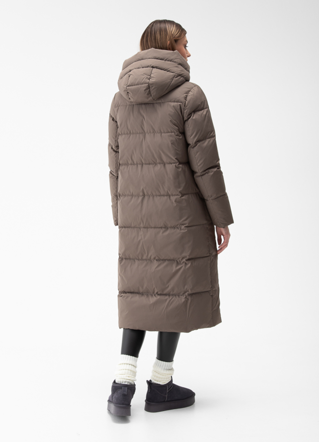 Женский пуховик с капюшоном  модель № 28411 в кредит