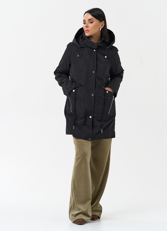 Плащ женский с капюшоном модель № 30040 в рассрочку