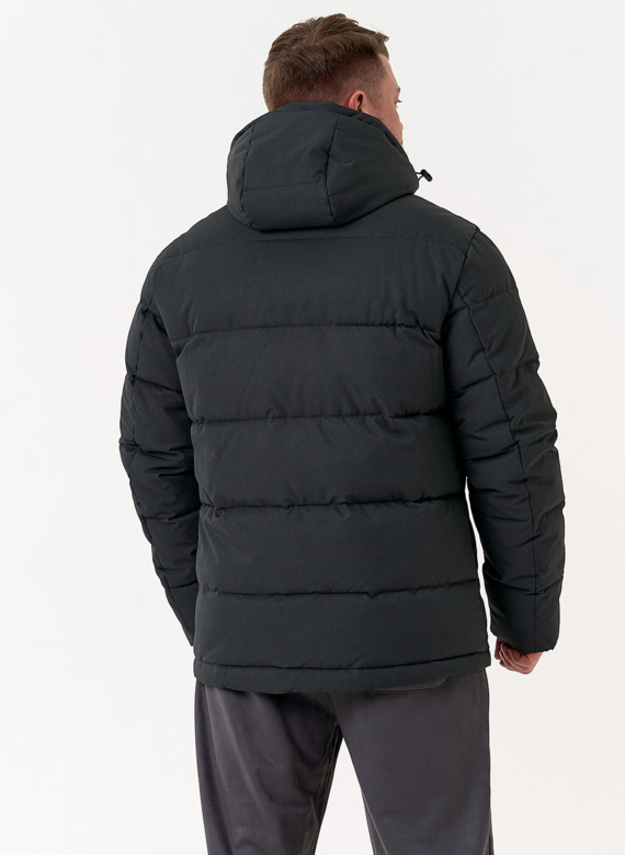 Мужской пуховик с капюшоном  Мужской пуховик с капюшоном