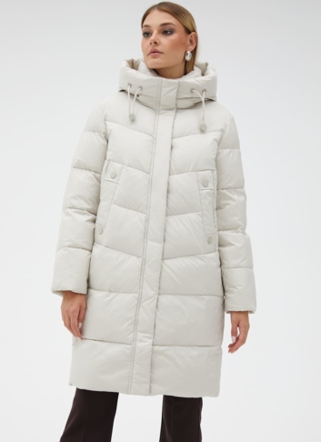 Пуховик женский с капюшоном  Пуховик женский с капюшоном