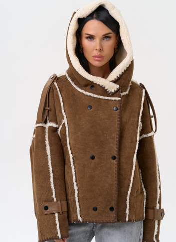 Натуральная дубленка в этническом стиле